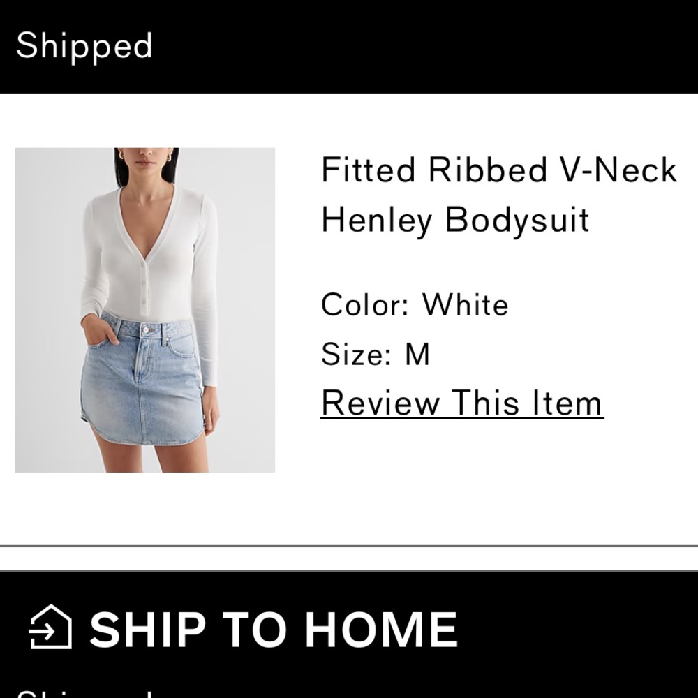 Express White Fitted Long Sleeve Bodysuit